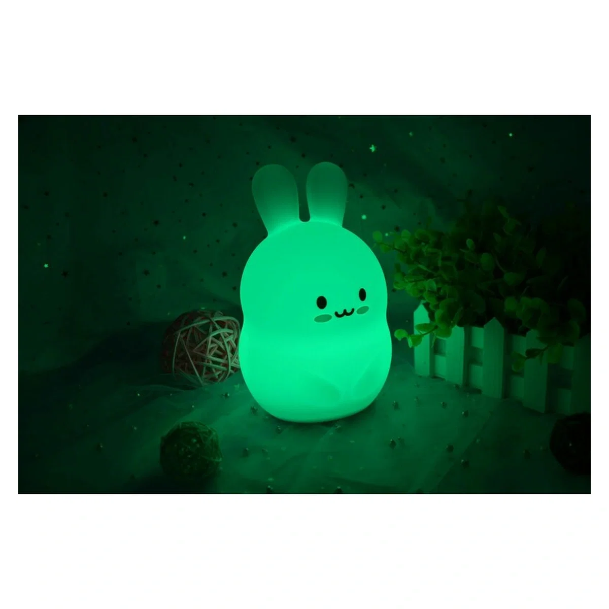 Lampa de veghe, FreeON, Silicon moale, Cu telecomanda si cablu USB, Cu 9 culori diferite si cronometru, Owl 0 luni+ [10]