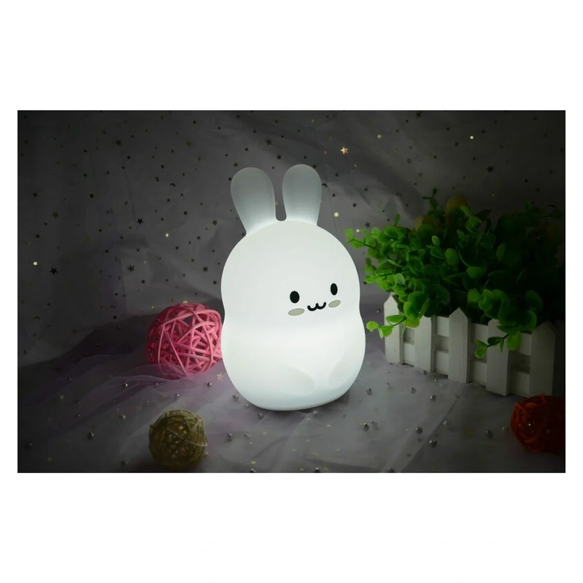 Lampa de veghe, FreeON, Silicon moale, Cu telecomanda si cablu USB, Cu 9 culori diferite si cronometru, Owl 0 luni+ [15]