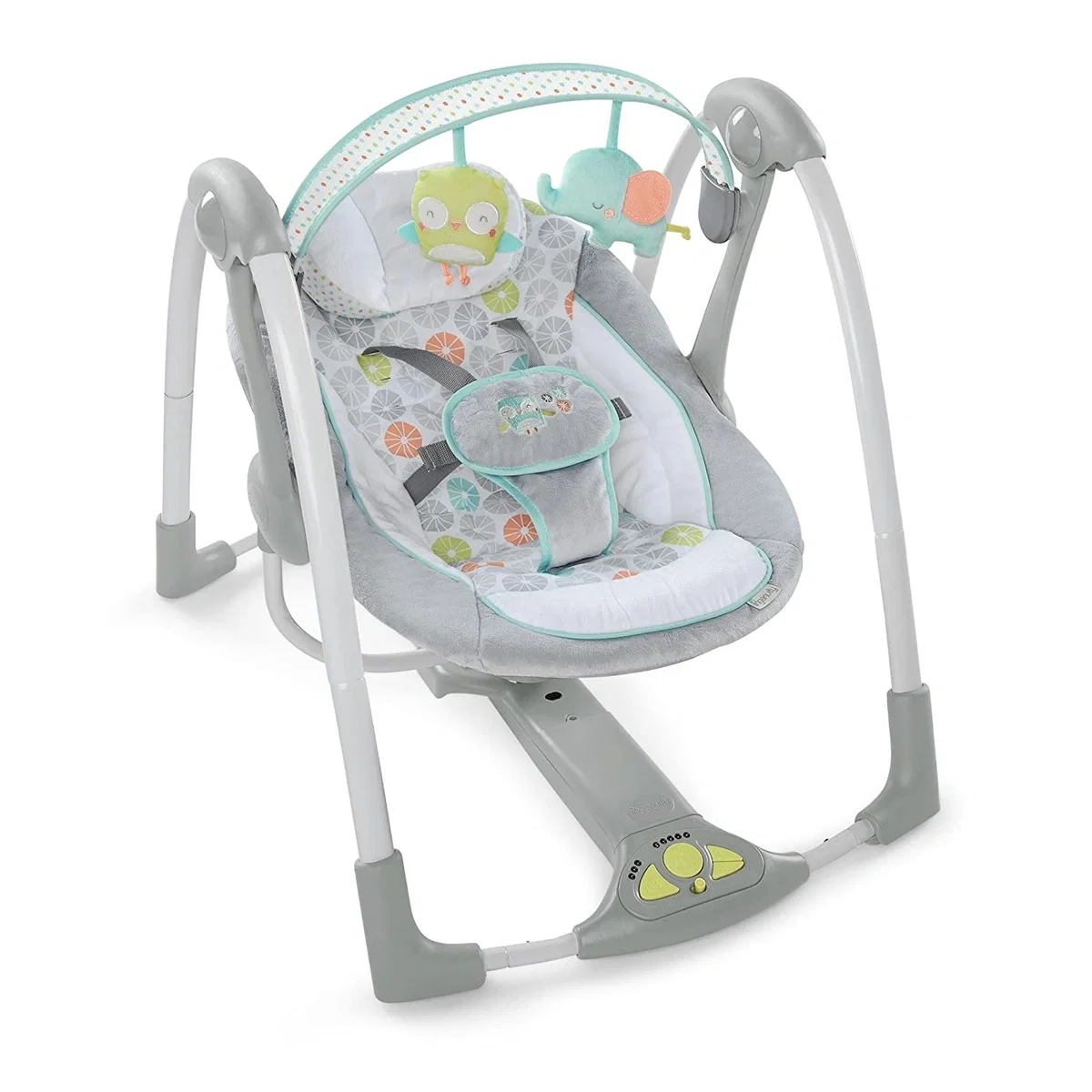 Leagan portabil Ingenuity Swing 'n Go Portable Swing™ - Hugs & Hoots™ [1]