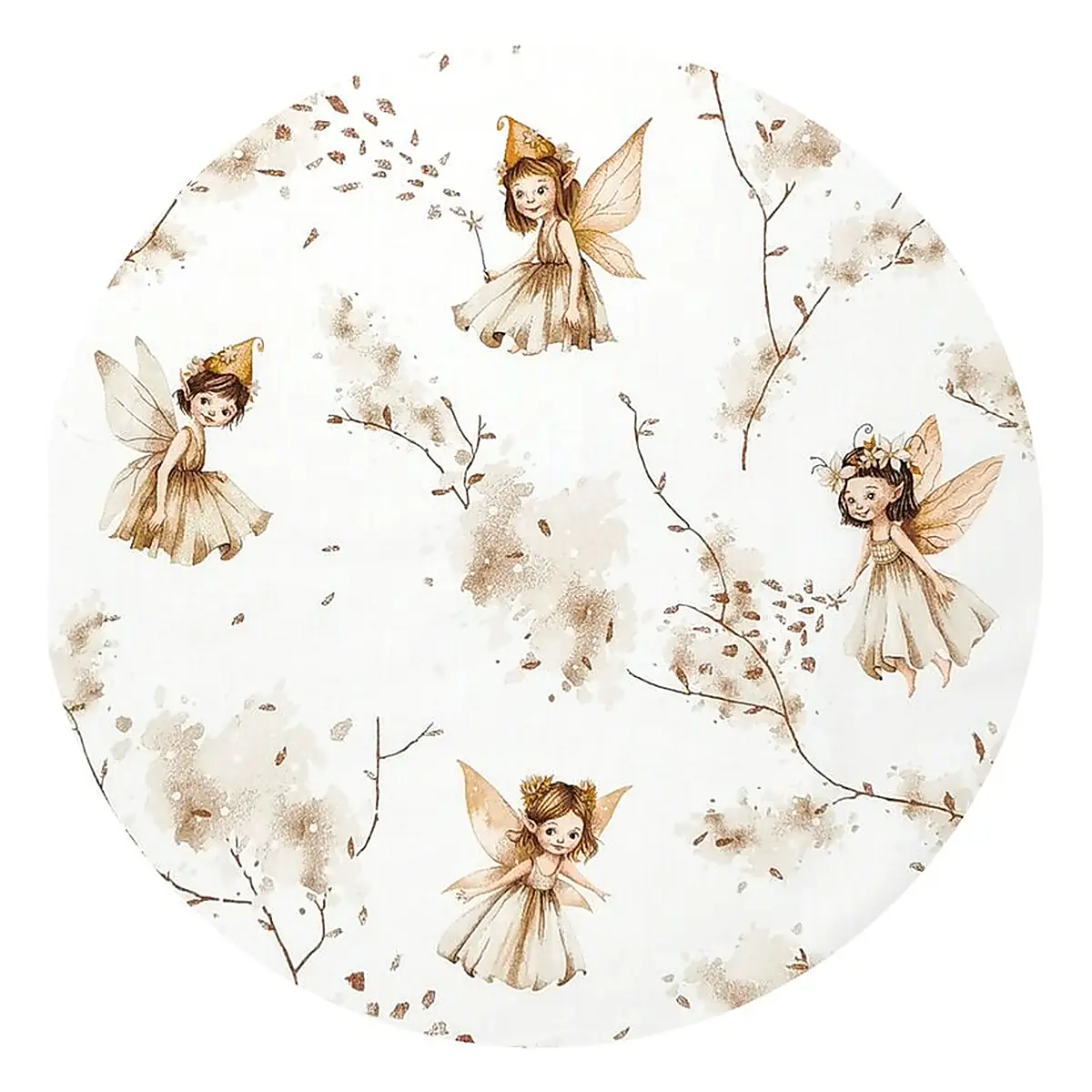 Lenjerie patut cu 3 piese, MimiNu, Pentru patut 120x60 cm, Cu protectie laterala, Fairy [5]