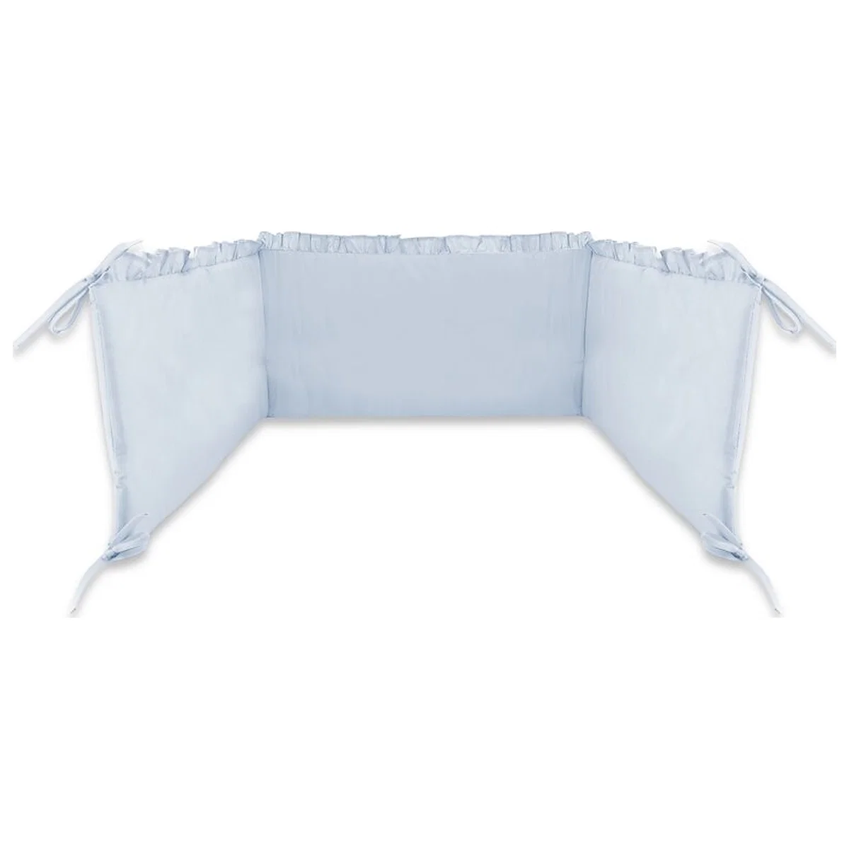 Lenjerie patut cu 3 piese, MimiNu, Pentru patut 120x60 cm, volanase, protectie laterala, bumbac certificat, Colectia [3]