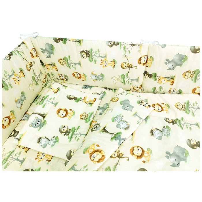 Lenjerie patut Maimutica, 5 piese, Crem Hubners [2]