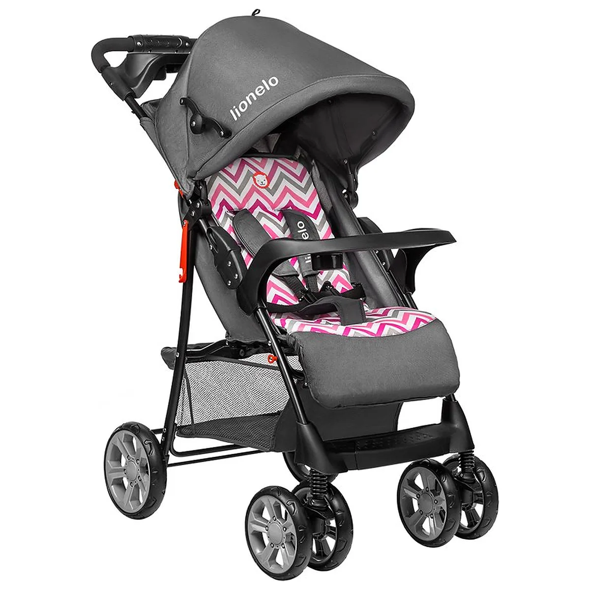 Lionelo - Carucior sport Emma Plus, Cu tavita, 2 Suporturi pentru pahar, Geanta accesorii, Conform cu standardul [1]