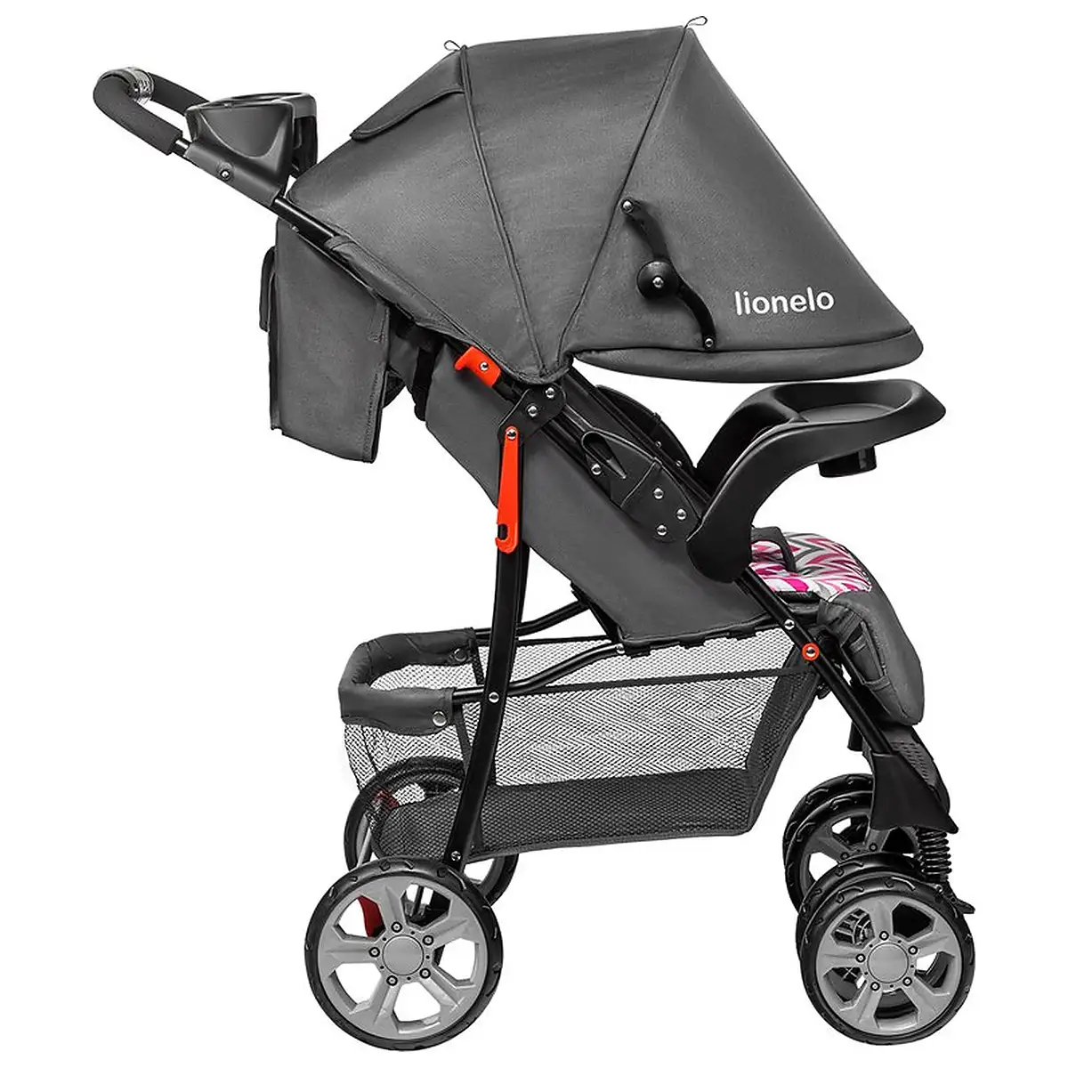 Lionelo - Carucior sport Emma Plus, Cu tavita, 2 Suporturi pentru pahar, Geanta accesorii, Conform cu standardul [8]