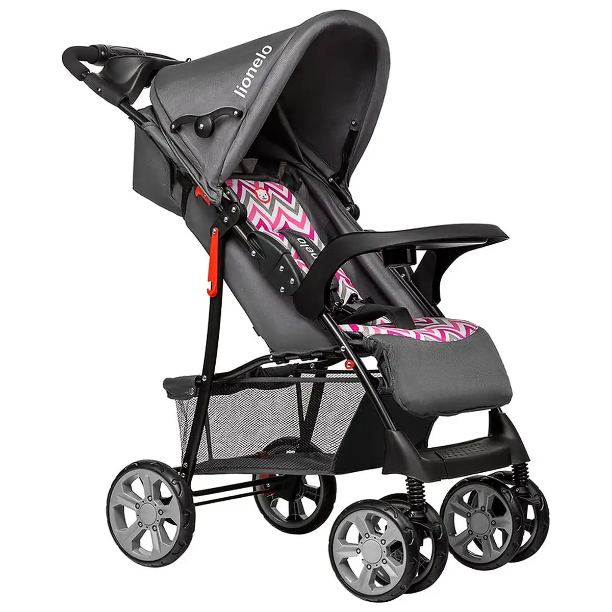 Lionelo - Carucior sport Emma Plus, Cu tavita, 2 Suporturi pentru pahar, Geanta accesorii, Conform cu standardul [5]