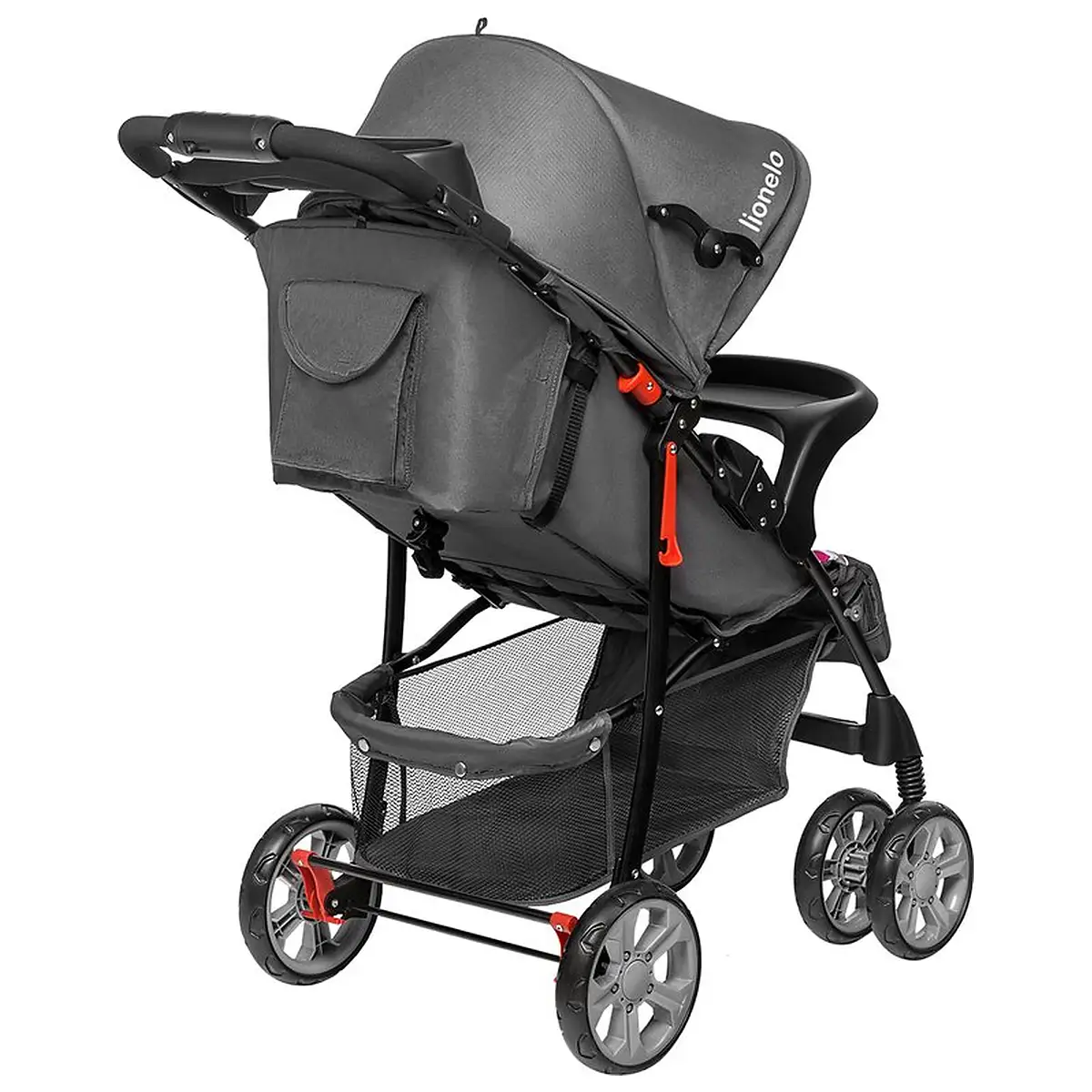 Lionelo - Carucior sport Emma Plus, Cu tavita, 2 Suporturi pentru pahar, Geanta accesorii, Conform cu standardul [10]