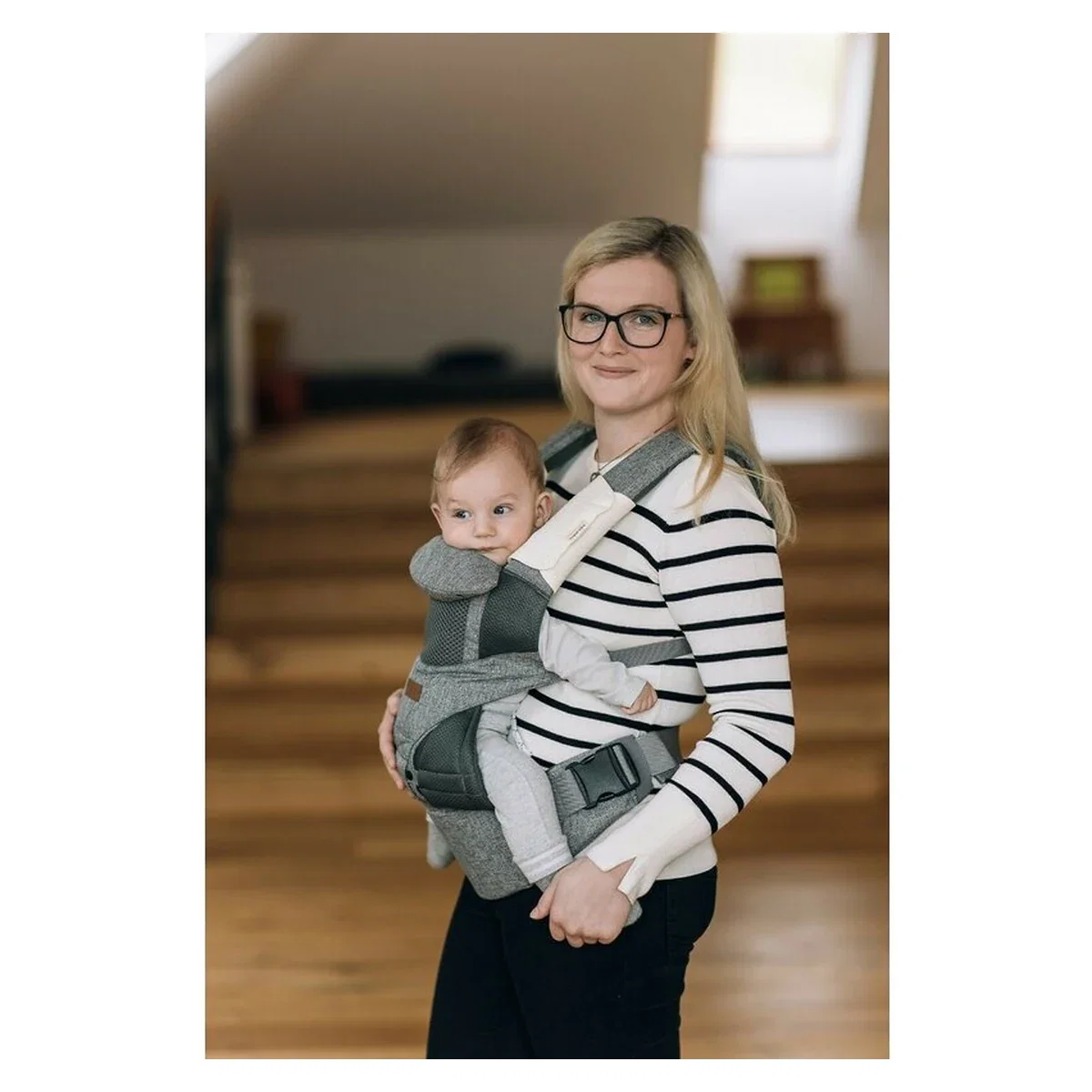 Marsupiu bebe, FreeON, Carry Me, 3 in 1, De la 4 luni pana la 15 kg, Tesatura din plasa 3D, Confortabil si sigur pentru [2]