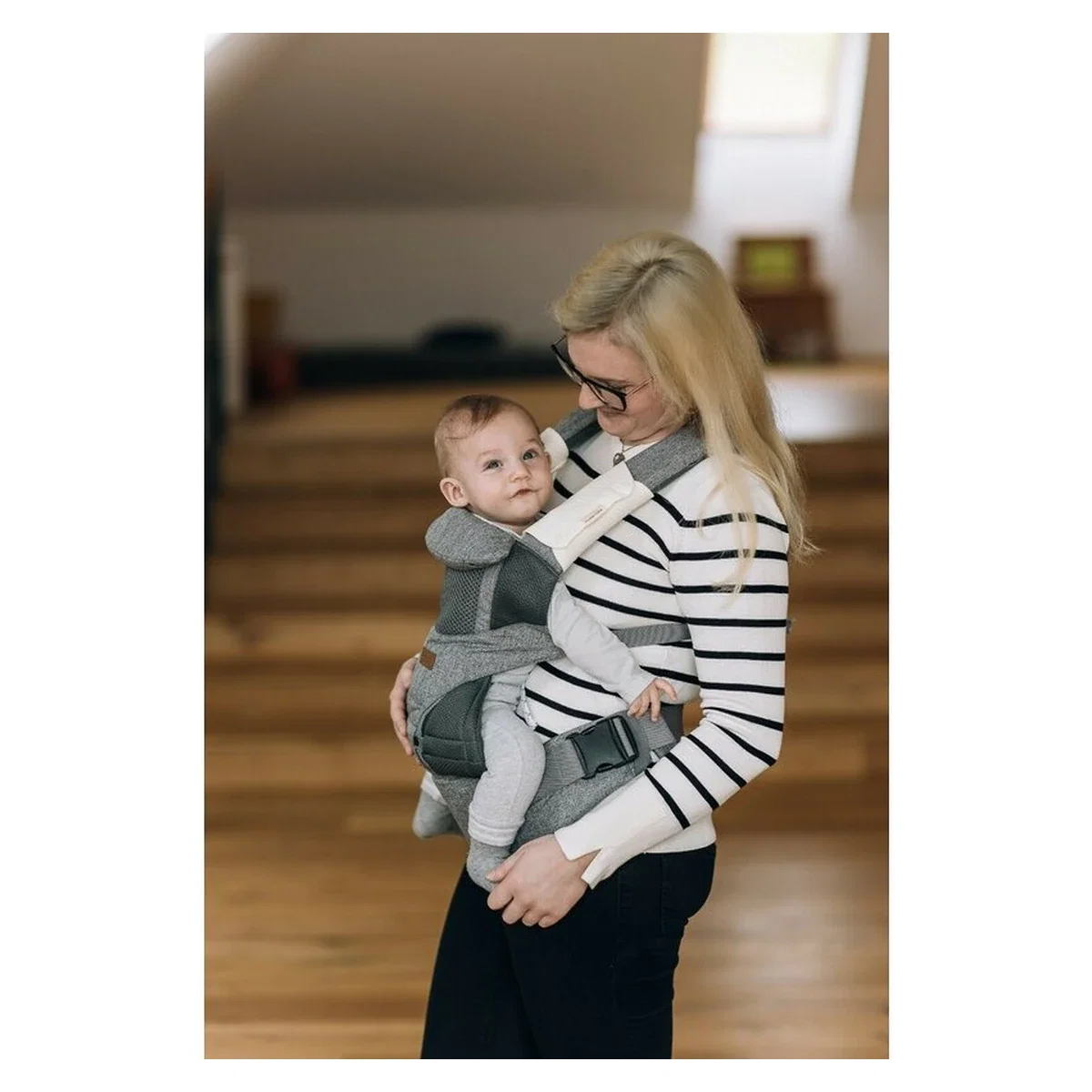 Marsupiu bebe, FreeON, Carry Me, 3 in 1, De la 4 luni pana la 15 kg, Tesatura din plasa 3D, Confortabil si sigur pentru [3]