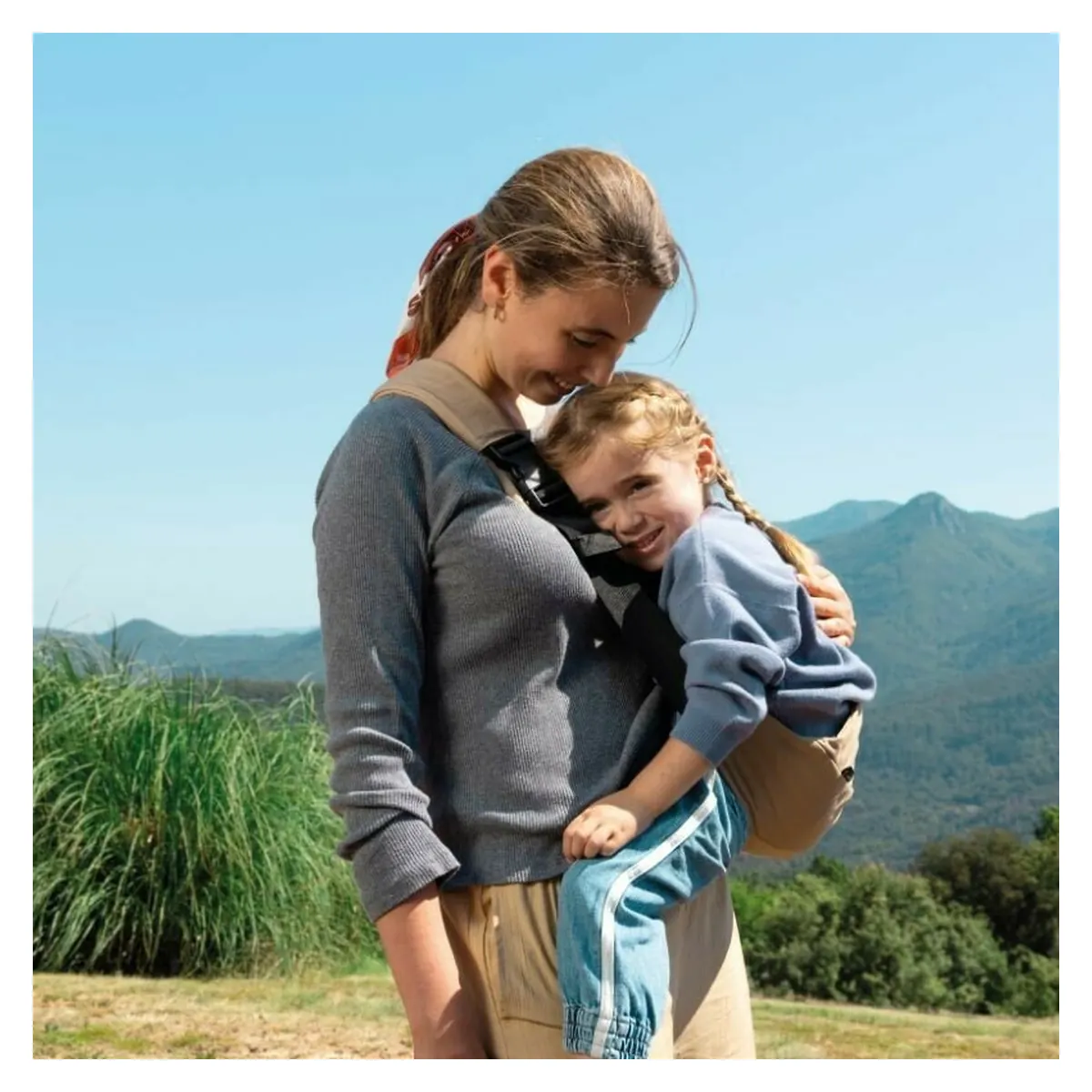 Marsupiu bebe, Jane, Catch, Ergonomic, De la 9 luni pana la 22 Kg, Botanic [3]