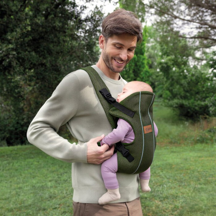 Marsupiu bebe, Jane, Dual Air, Ergonomic, De la nastere pana la 15 Kg, Botanic [2]