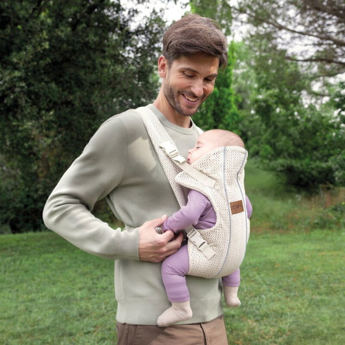 Marsupiu bebe, Jane, Dual Air, Ergonomic, De la nastere pana la 15 Kg, Sand [2]
