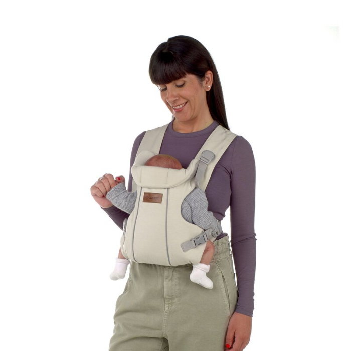 Marsupiu bebe, Jane, Dual, Ergonomic, De la nastere pana la 15 Kg, Sand [2]