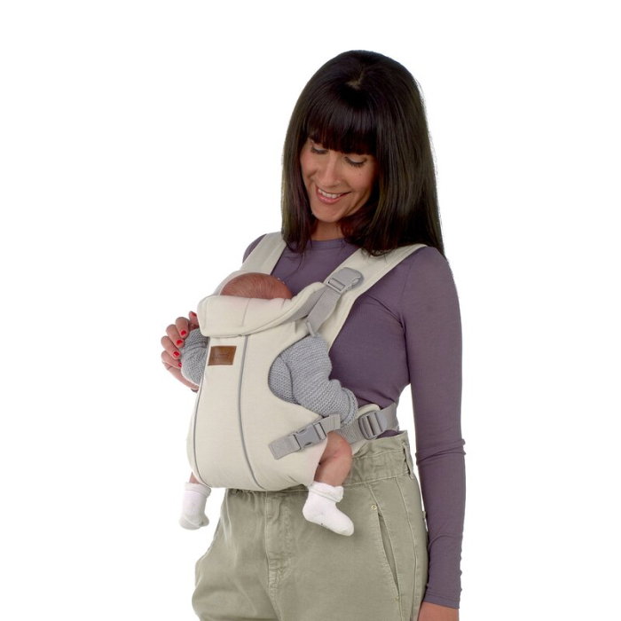 Marsupiu bebe, Jane, Dual, Ergonomic, De la nastere pana la 15 Kg, Sand [4]