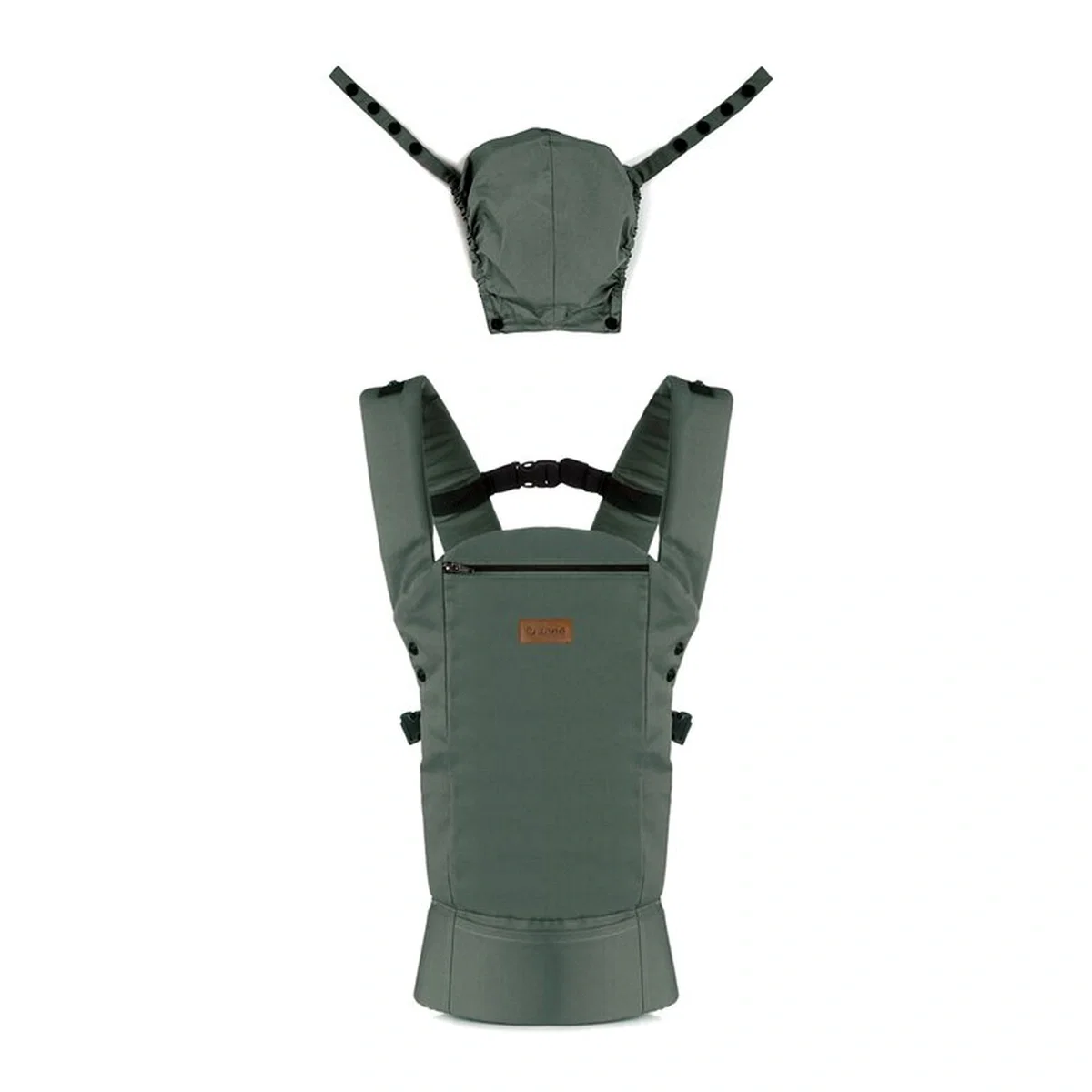 Marsupiu bebe, Jane, Like, Ergonomic, De la nastere pana la 18 Kg, Bumbac 100%, Cu multiple pozitii de purtare, Botanic [2]