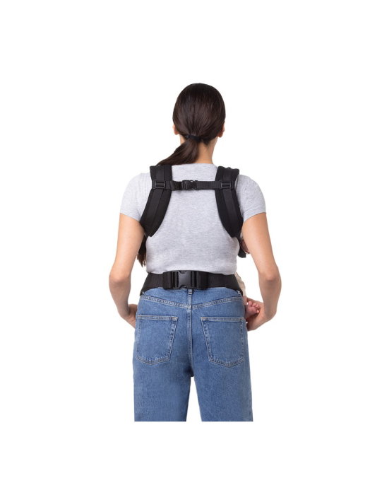 Marsupiu Collet, Momi, ergonomic, din luna a 3-a de viata pana la 15 kg, hipoalergenic, Black [5]