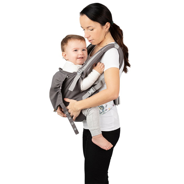 Marsupiu Collet, Momi, ergonomic, din luna a 3-a de viata pana la 15 kg, hipoalergenic, Flowers [2]