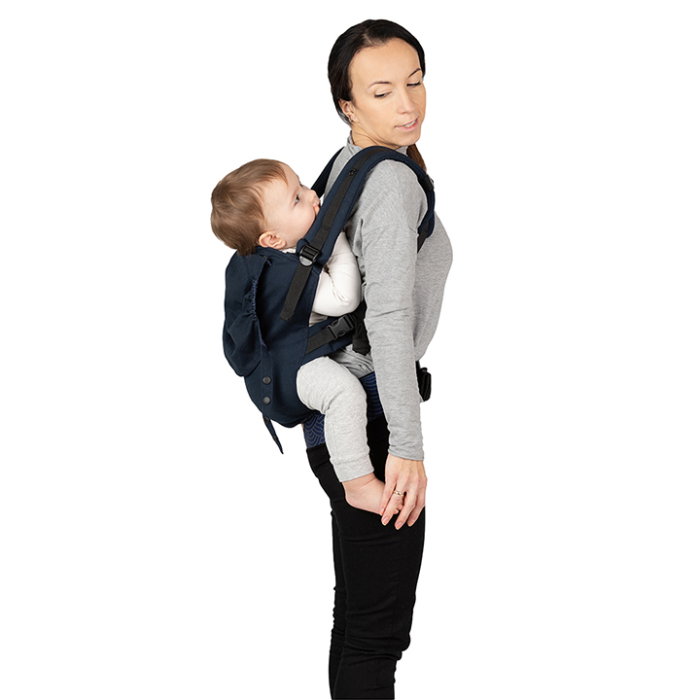 Marsupiu Collet, Momi, ergonomic, din luna a 3-a de viata pana la 15 kg, hipoalergenic, Navy Blue [5]