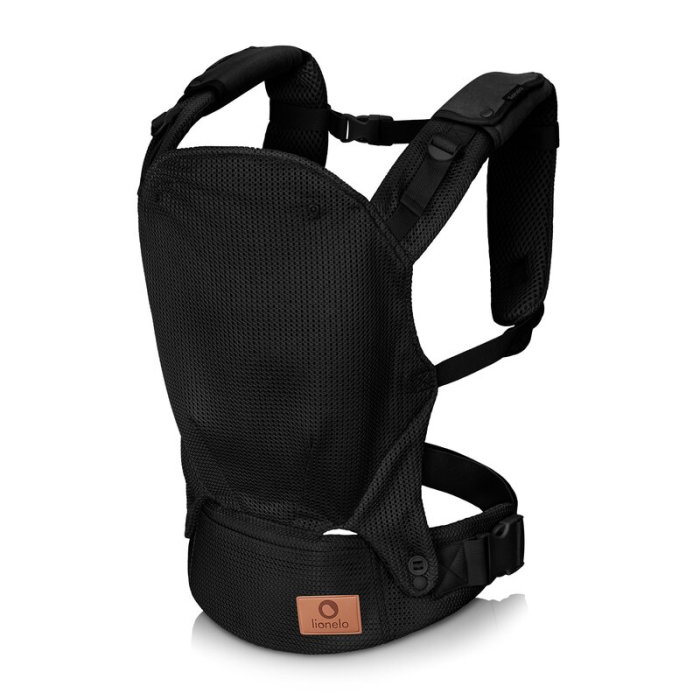 Marsupiu ergonomic, Lionelo, Margareet Air, 3 pozitii de purtare, Certificat de Institutul International pentru Displazie de Sold, 4 luni+, Pana la 20 Kg, Material respirabil 3D Air Mesh, Negru [5]