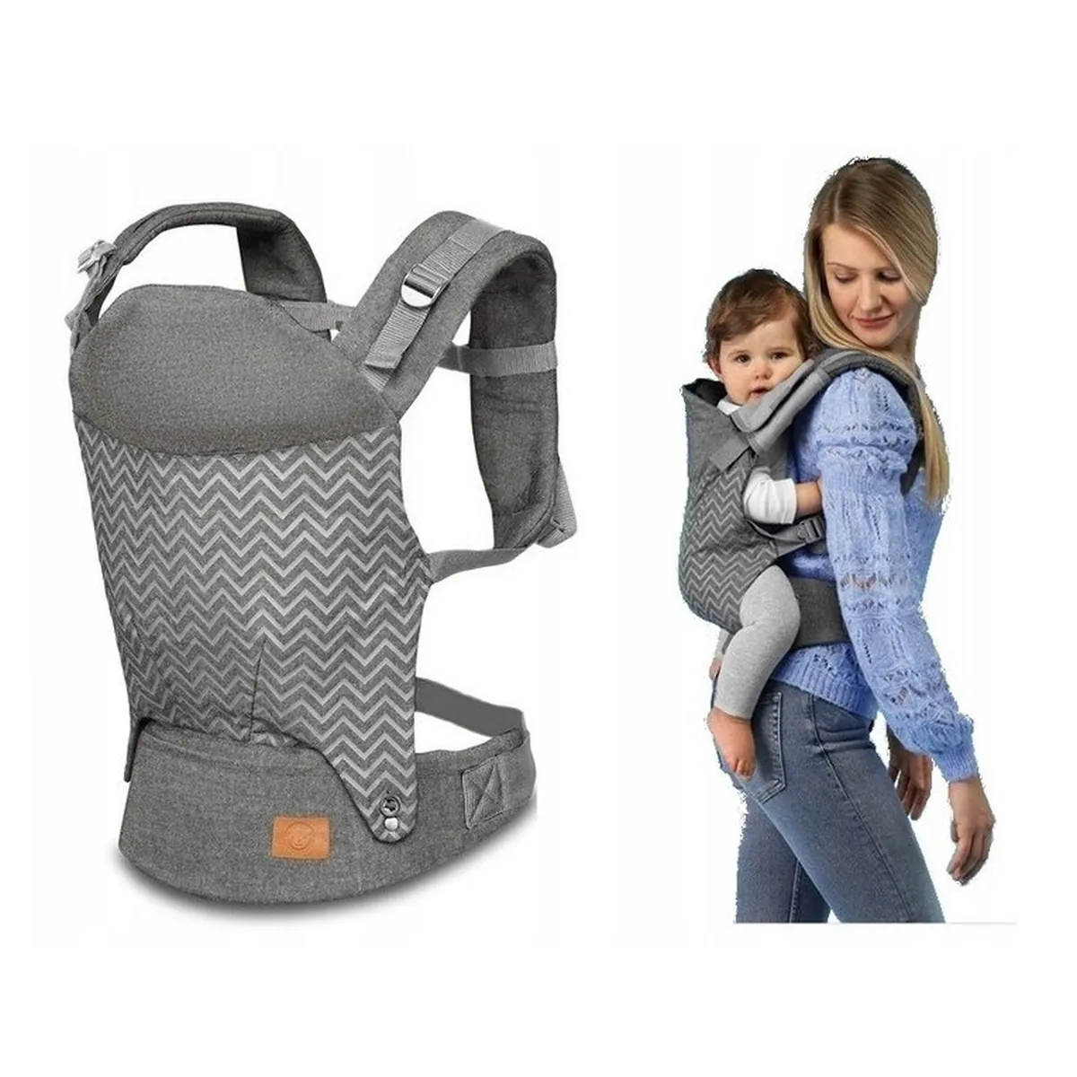 Marsupiu ergonomic Margareet, Cu 3 pozitii de transport, Cu gluga, Pana la 20 Kg, Aprobat de Institutul International [3]