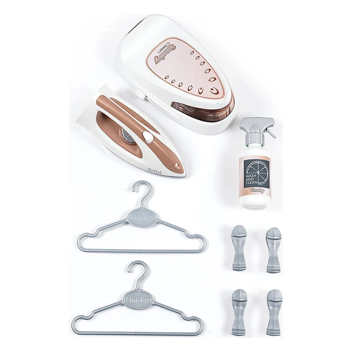 Masa si fier de calcat Tefal Ironing Board + Stream Iron, 9 accesorii Smoby 3 ani + [3]