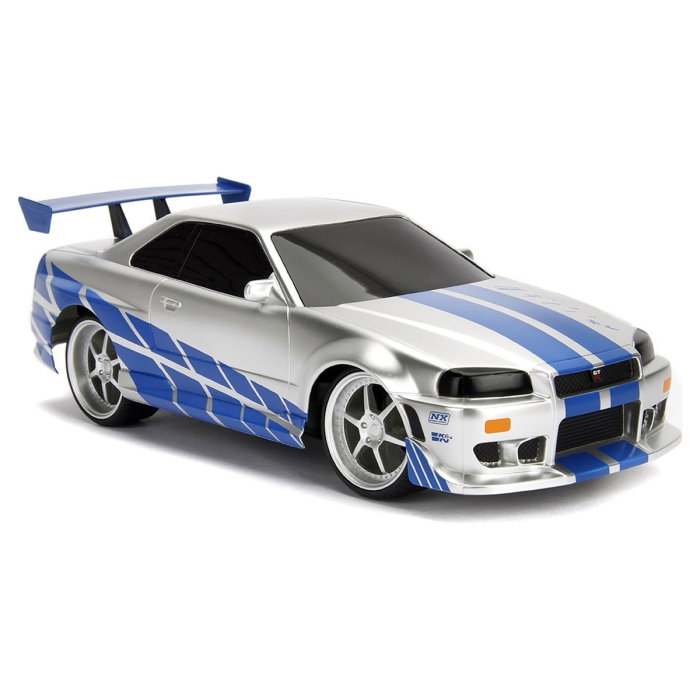 Masina Jada Toys Fast and Furious Nissan Skyline GTR 1:24 cu telecomanda 6 ani + [7]