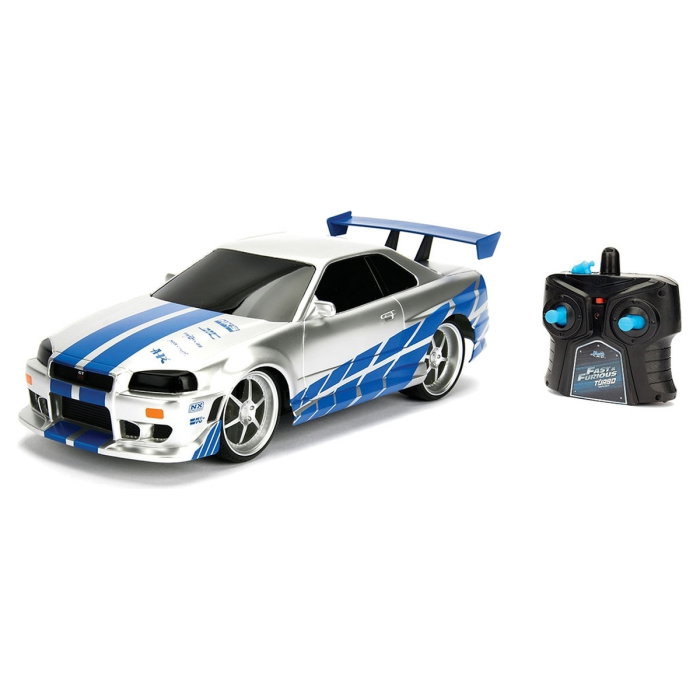 Masina Jada Toys Fast and Furious Nissan Skyline GTR 1:24 cu telecomanda 6 ani + [1]