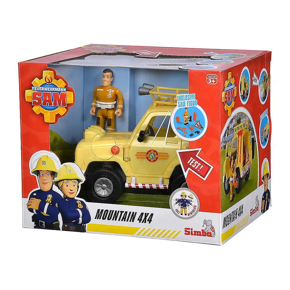 Masina Simba Fireman Sam Mountain 4x4 cu figurina 3 ani + [10]