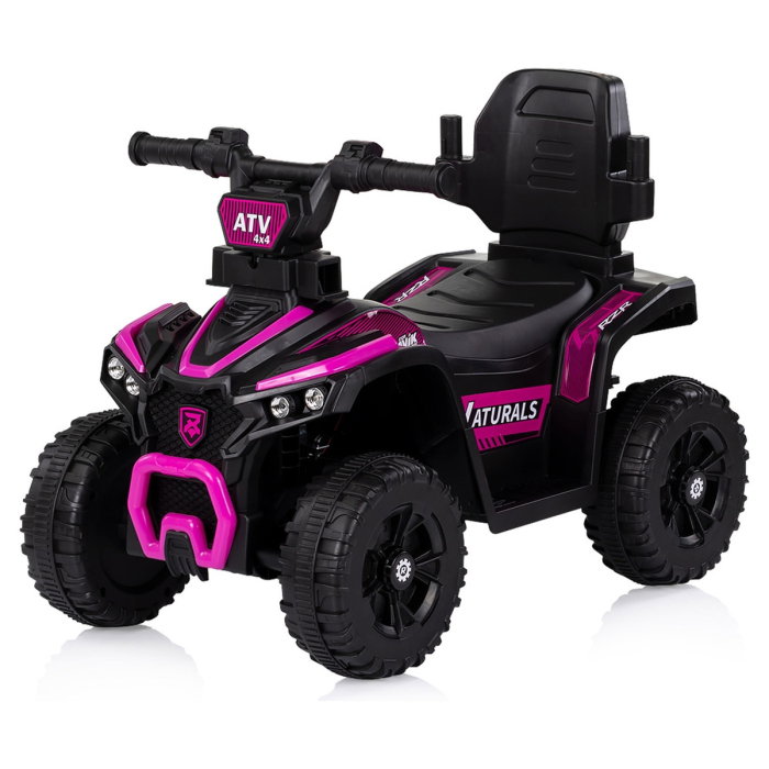 Masinuta de impins Chipolino ATV cu maner, Pink 3 ani [3]