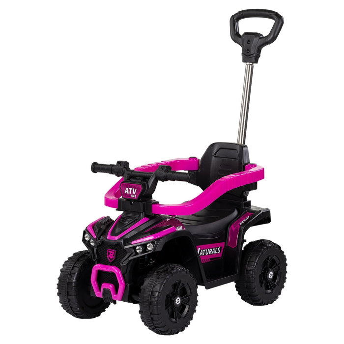 Masinuta de impins Chipolino ATV cu maner, Pink 3 ani [1]
