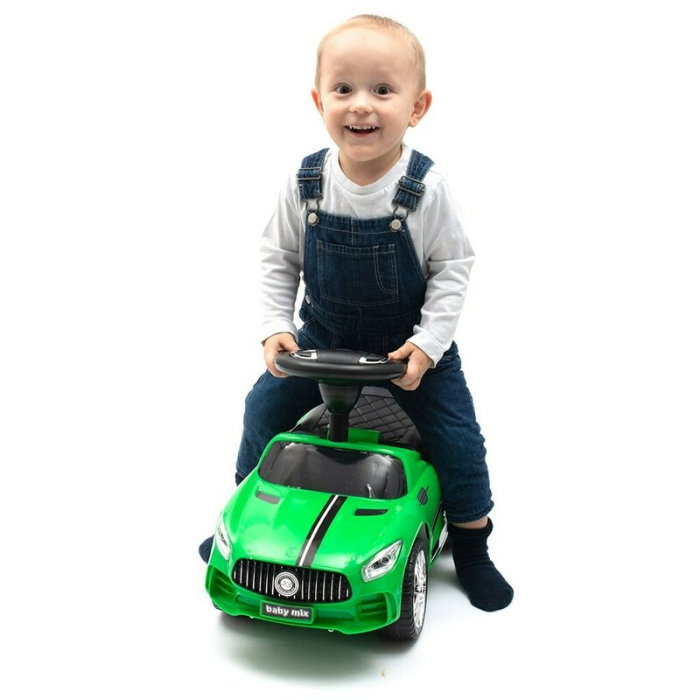 Masinuta de impins, Baby Mix, Racer, Pana la 25 kg, Cu volan, Cu sunete, Cu suport jucarii sub sezut si spatar [6]