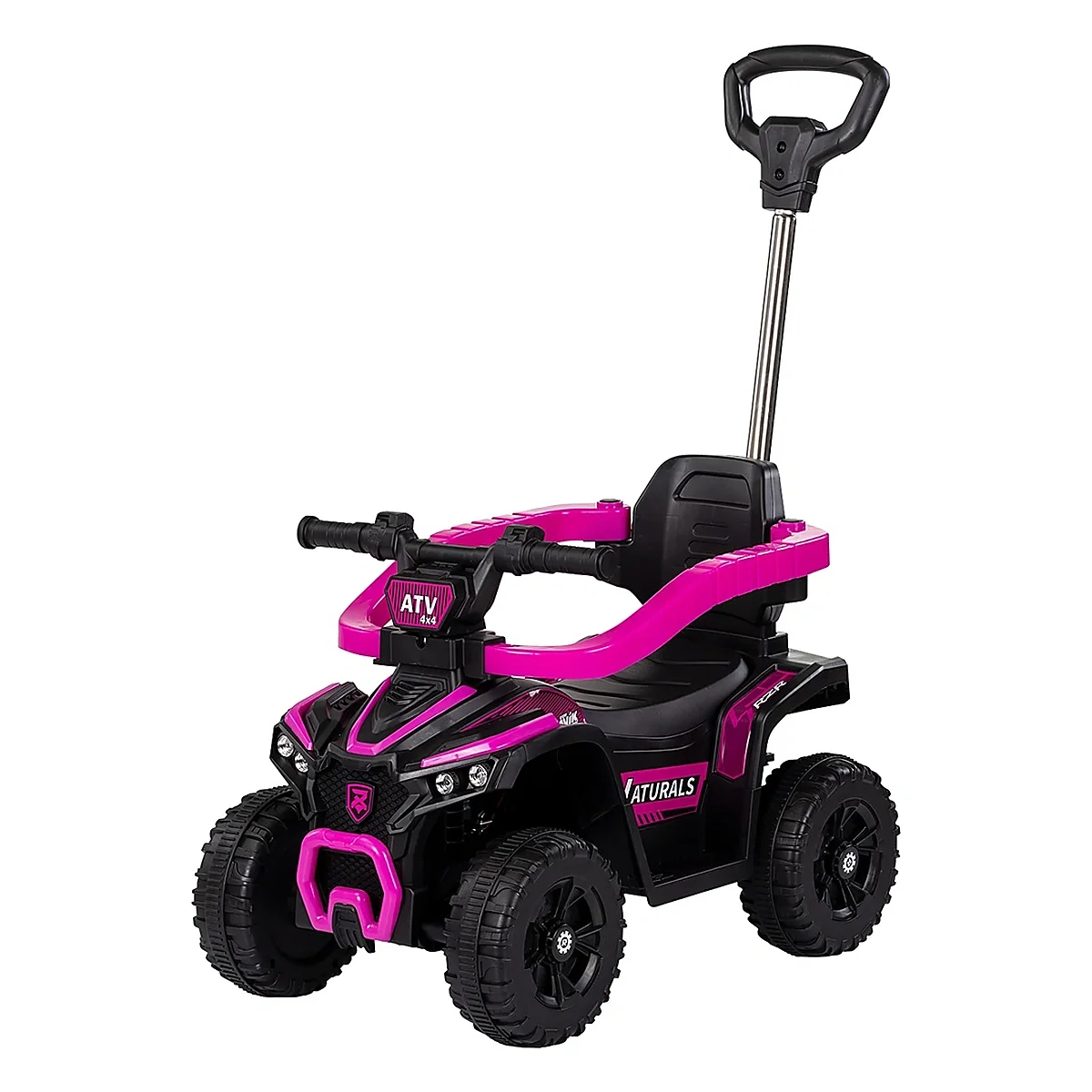 Masinuta de impins Chipolino ATV cu maner, Pink 3 ani [1]
