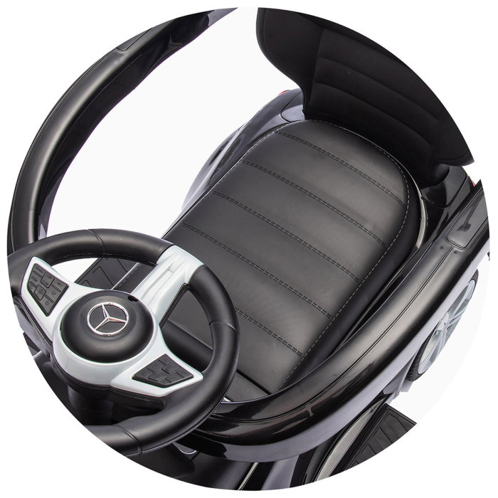 Masinuta de impins Chipolino Mercedes Benz C-Class cu maner, Black [11]