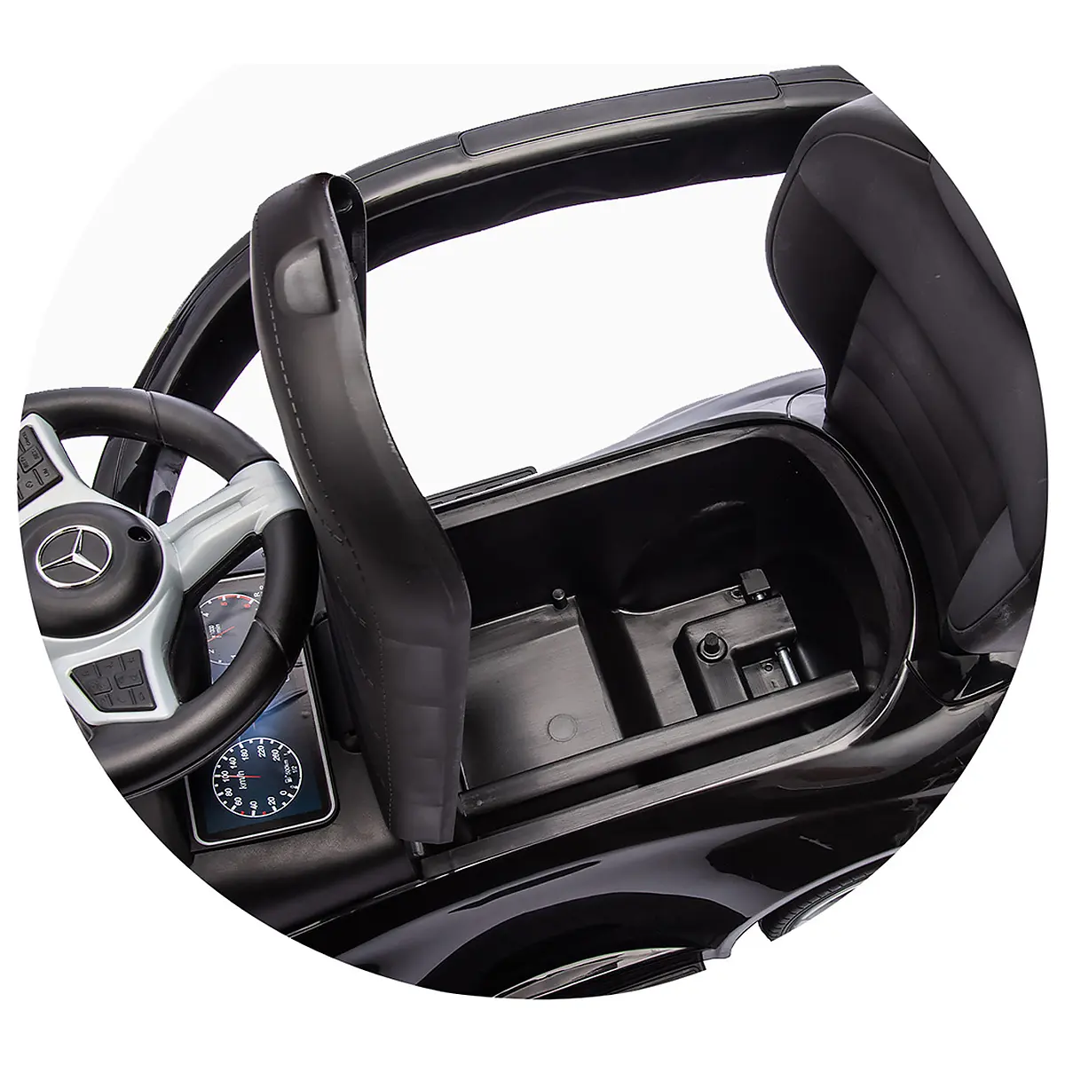 Masinuta de impins Chipolino Mercedes Benz C-Class cu maner, Black [15]