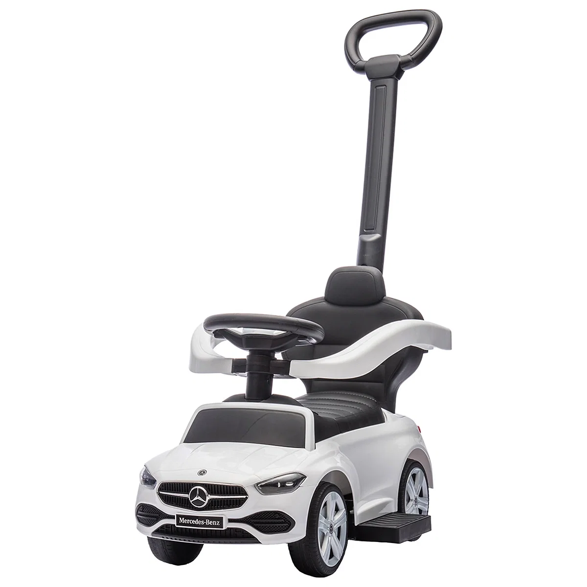 Masinuta de impins Chipolino Mercedes Benz C-Class cu maner, White [1]