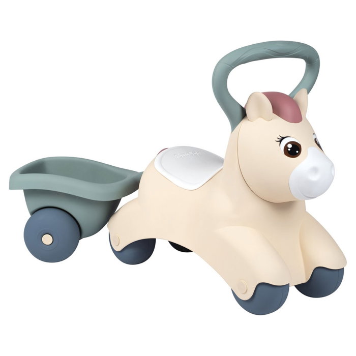 Masinuta de impins Smoby Pony cu remorca 1 an + [1]