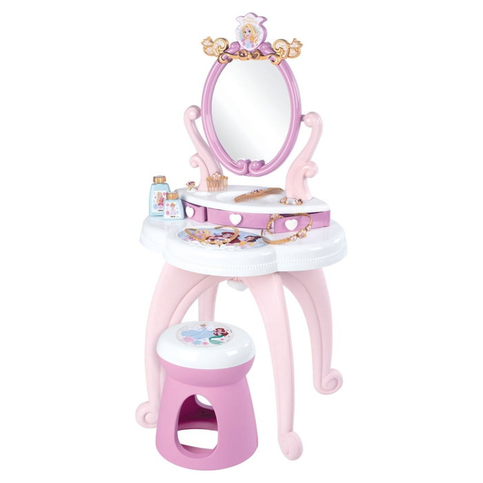 Masuta de machiaj Disney Princess 2 in 1 roz cu accesorii Smoby 3 ani [1]