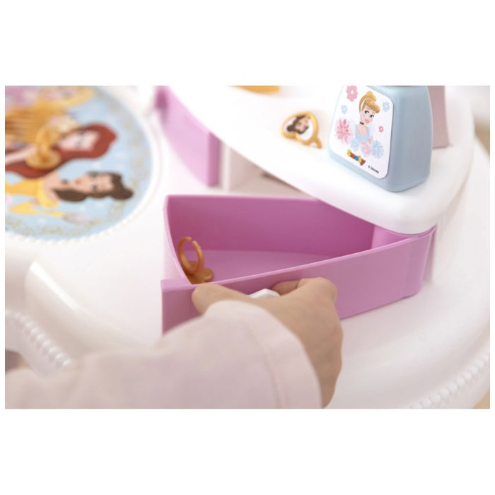 Masuta de machiaj Disney Princess 2 in 1 roz cu accesorii Smoby 3 ani [8]