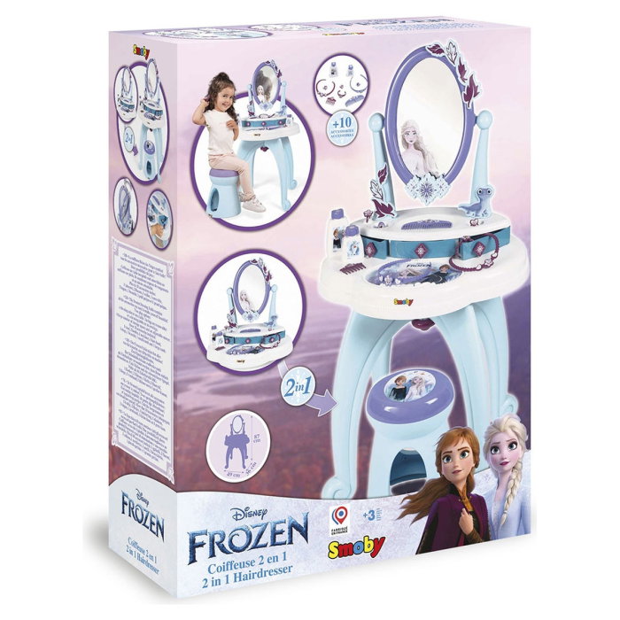 Masuta de machiaj Frozen Hairdresser 2 in 1 - Smoby 3 ani + [6]