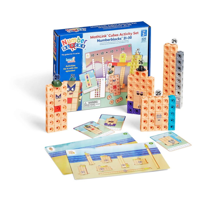 MathLink®Cubes Numberblocks in engleza Set de activitati de la 21 - 30 [1]