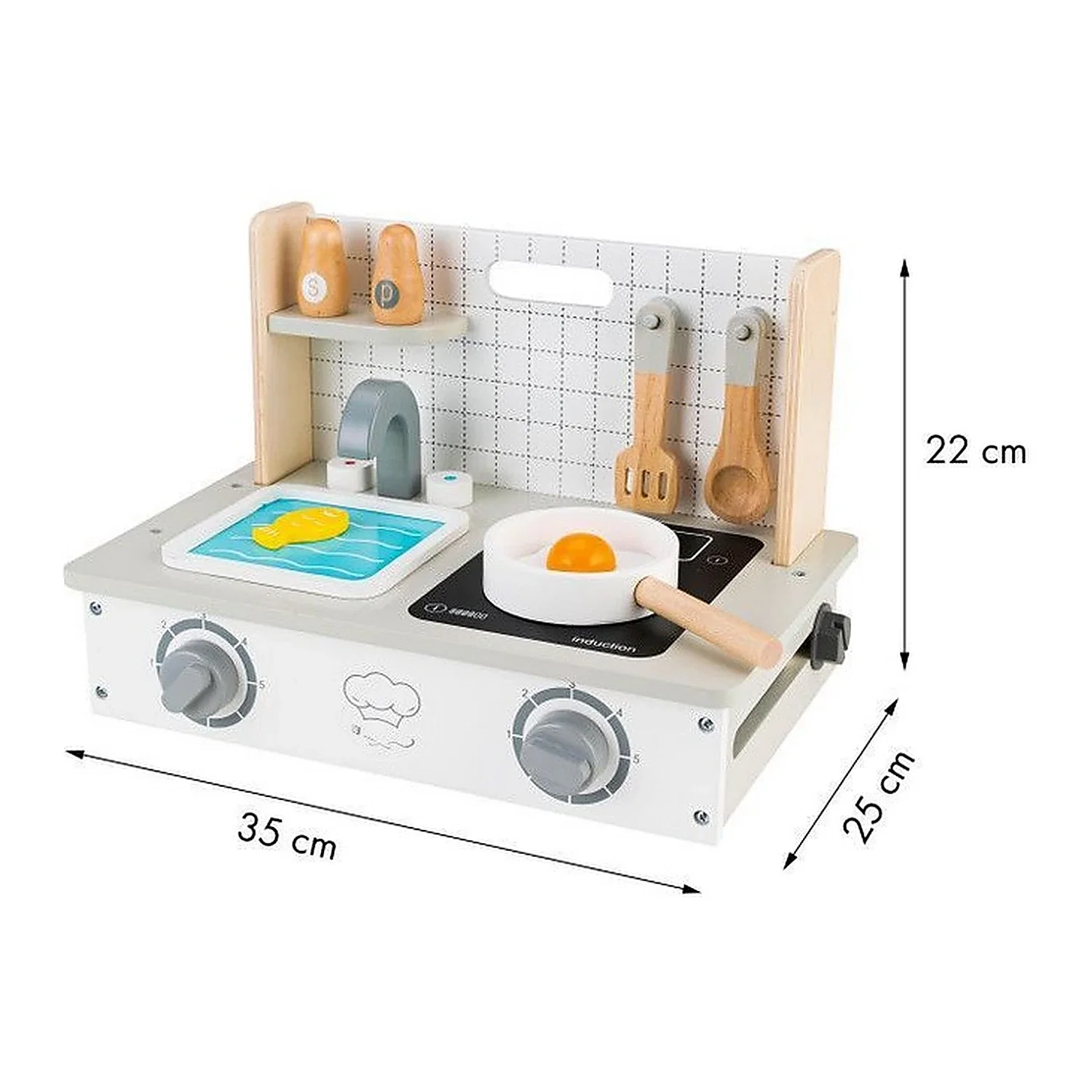 Mini bucatarie din lemn cu accesorii - Ecotoys 3 ani+ [2]