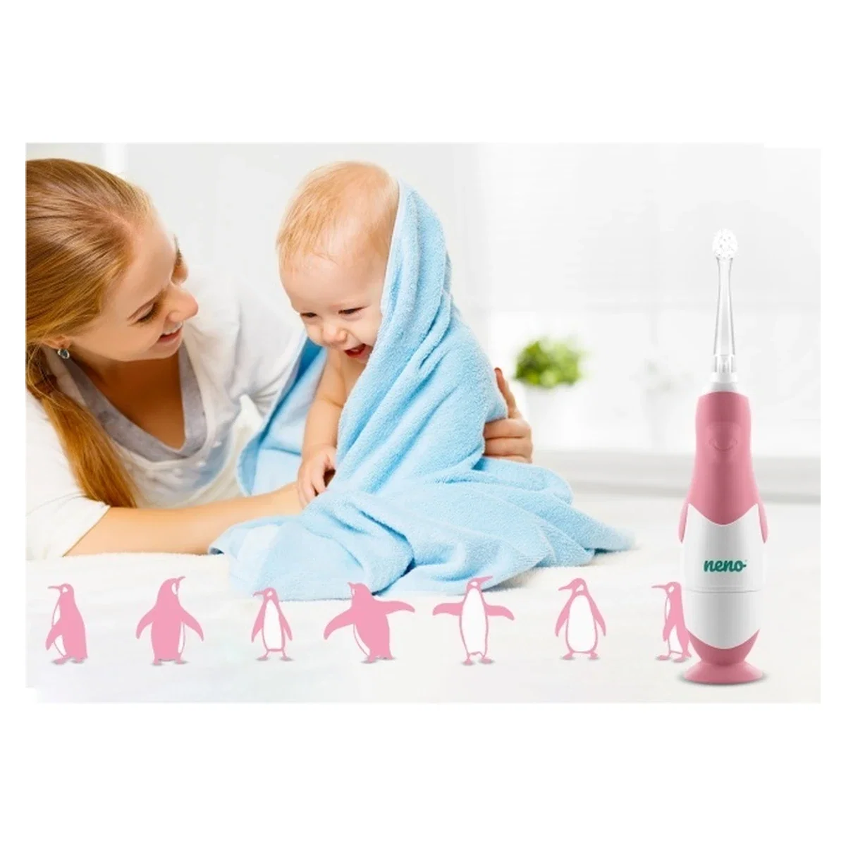 Neno Denti Pink - periuță de dinți electrică de la 3 la 36 luni [10]