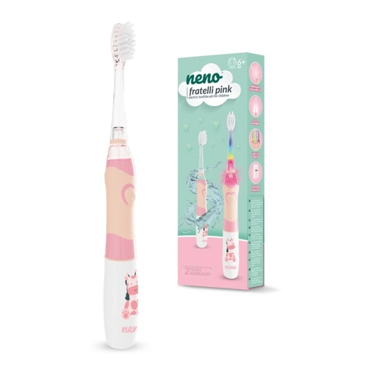 Neno Fratelli Pink - periuță de dinți electrică, peste 6 ani [1]