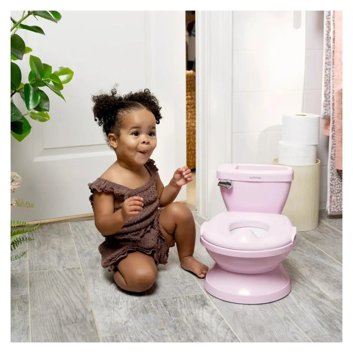 Olita cu sunete Ingenuity My Size Potty Pro, Roz 18 luni+ [15]