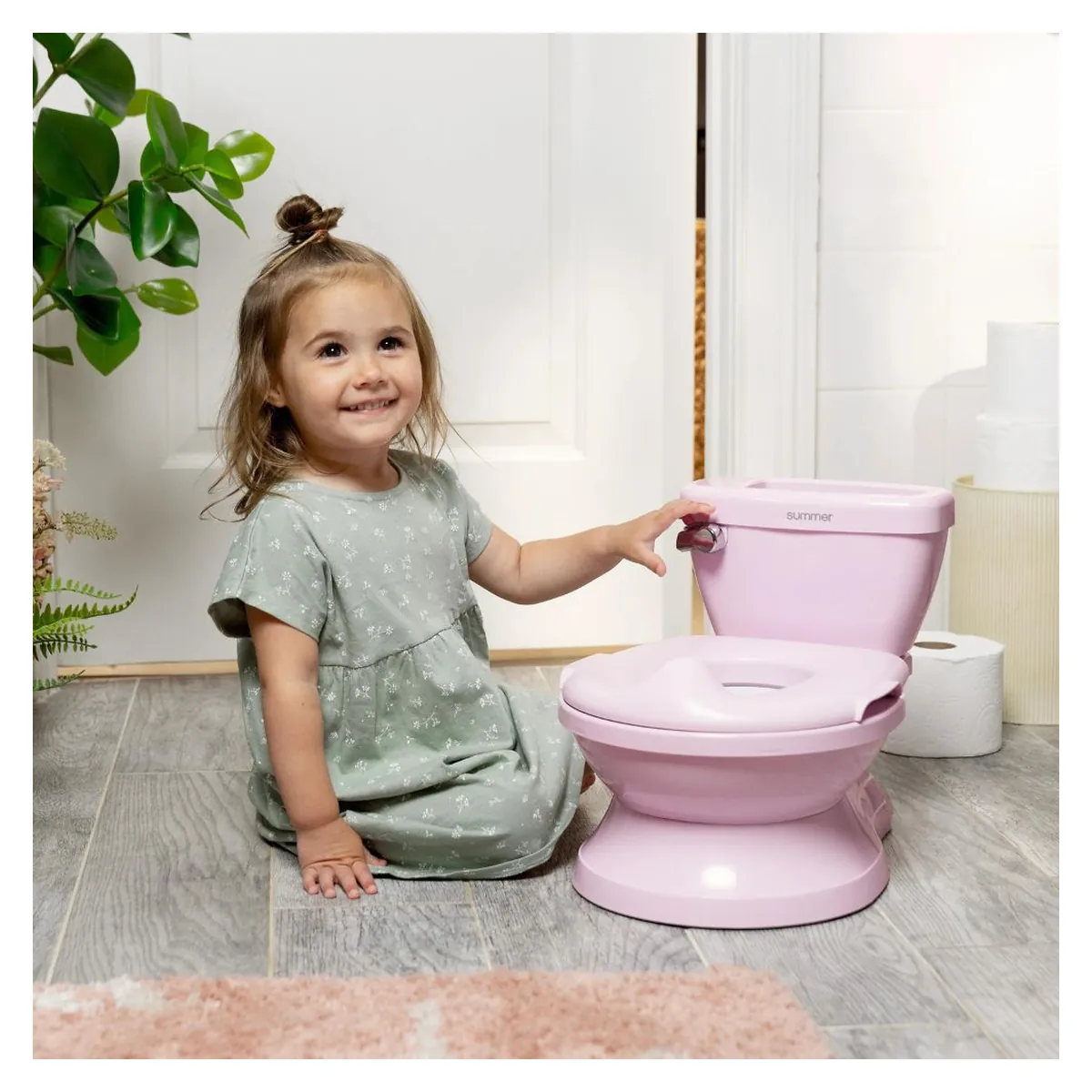 Olita cu sunete Ingenuity My Size Potty Pro, Roz 18 luni+ [4]
