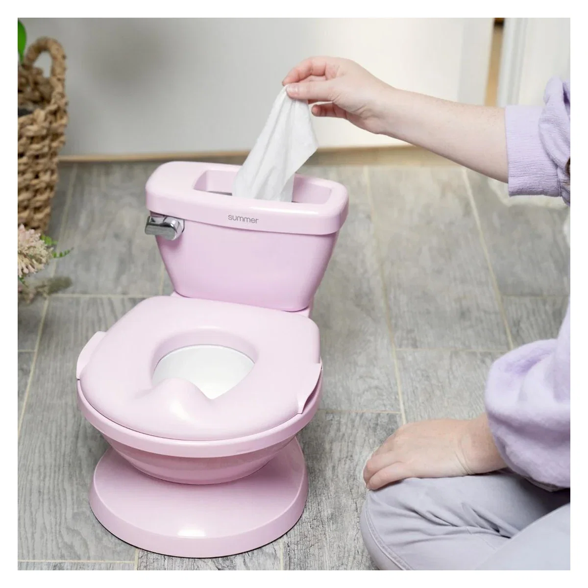 Olita cu sunete Ingenuity My Size Potty Pro, Roz 18 luni+ [8]
