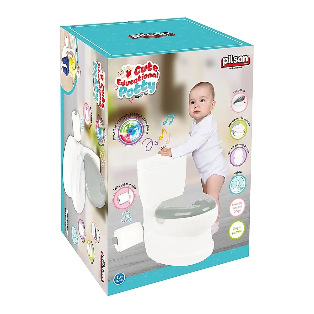 Olita educativa Pilsan Cute , tip wc, sunet sifon, suport hartie 5 ani + [3]