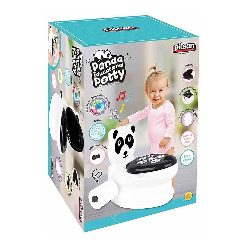 Olita educativa Pilsan Panda , tip wc, sunet sifon, suport hartie 5 ani+ [4]