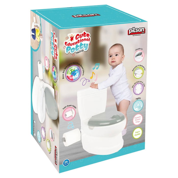 Olita educativa Pilsan Cute , tip wc, sunet sifon, suport hartie 5 ani + [3]