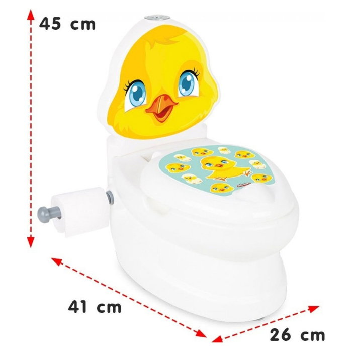 Olita educativa Pilsan Puisor , tip wc, sunet sifon, suport hartie 5 ani+ [2]