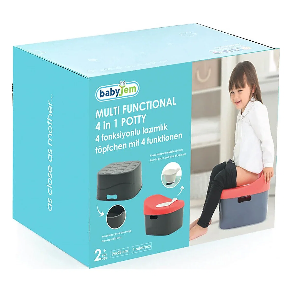 Olita multifunctionala 4 in 1, Gri, BabyJem 2 ani+ [6]